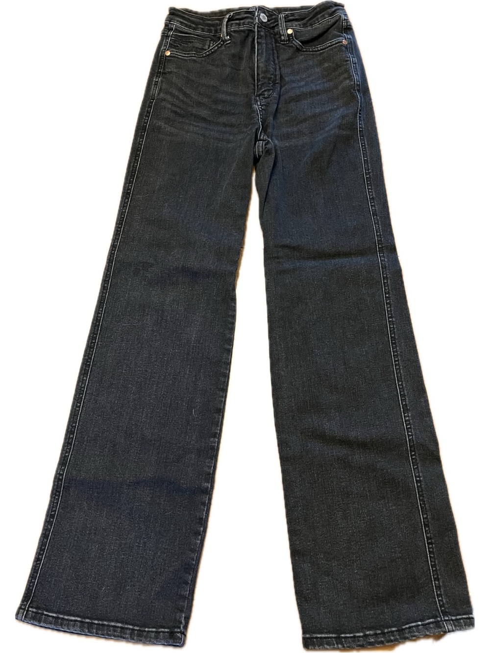 Judy Blue Black Straight Leg Jeans High Rise Size 9/29 JB88677 Stretch Denim